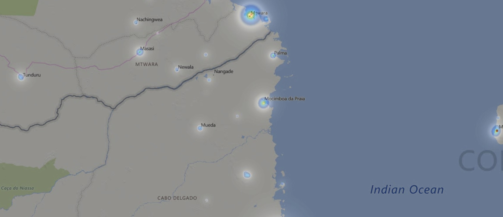 Vamizi Light Pollution Map