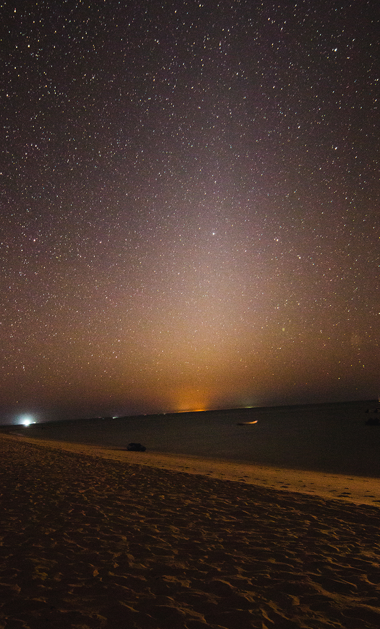 The Zodiacal Light, taken about 80 minutes after sunset.