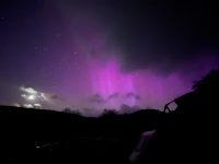 Image of pink aurora